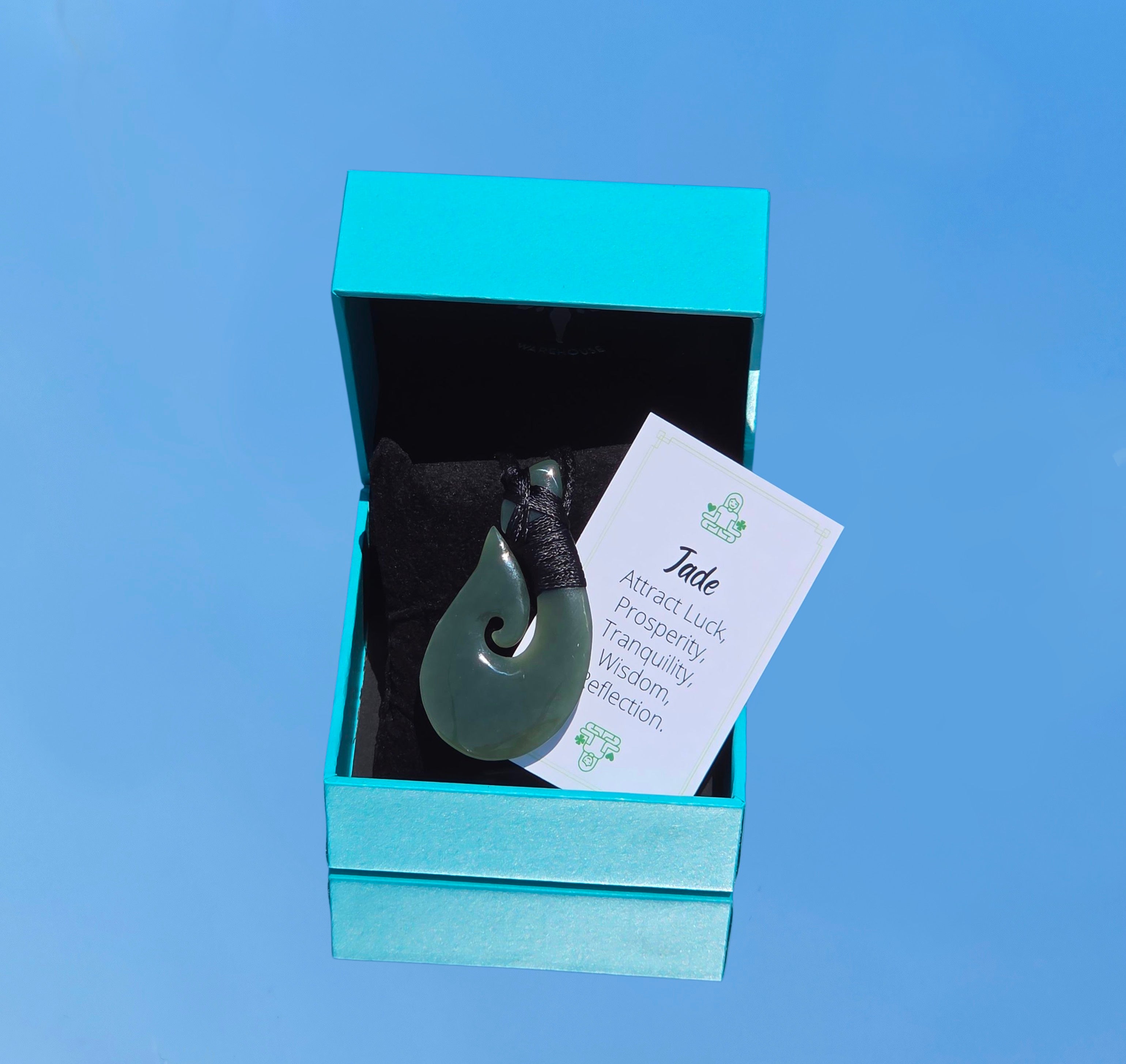 Luna Lovewitch Nephrite Jade - Hook carving necklace