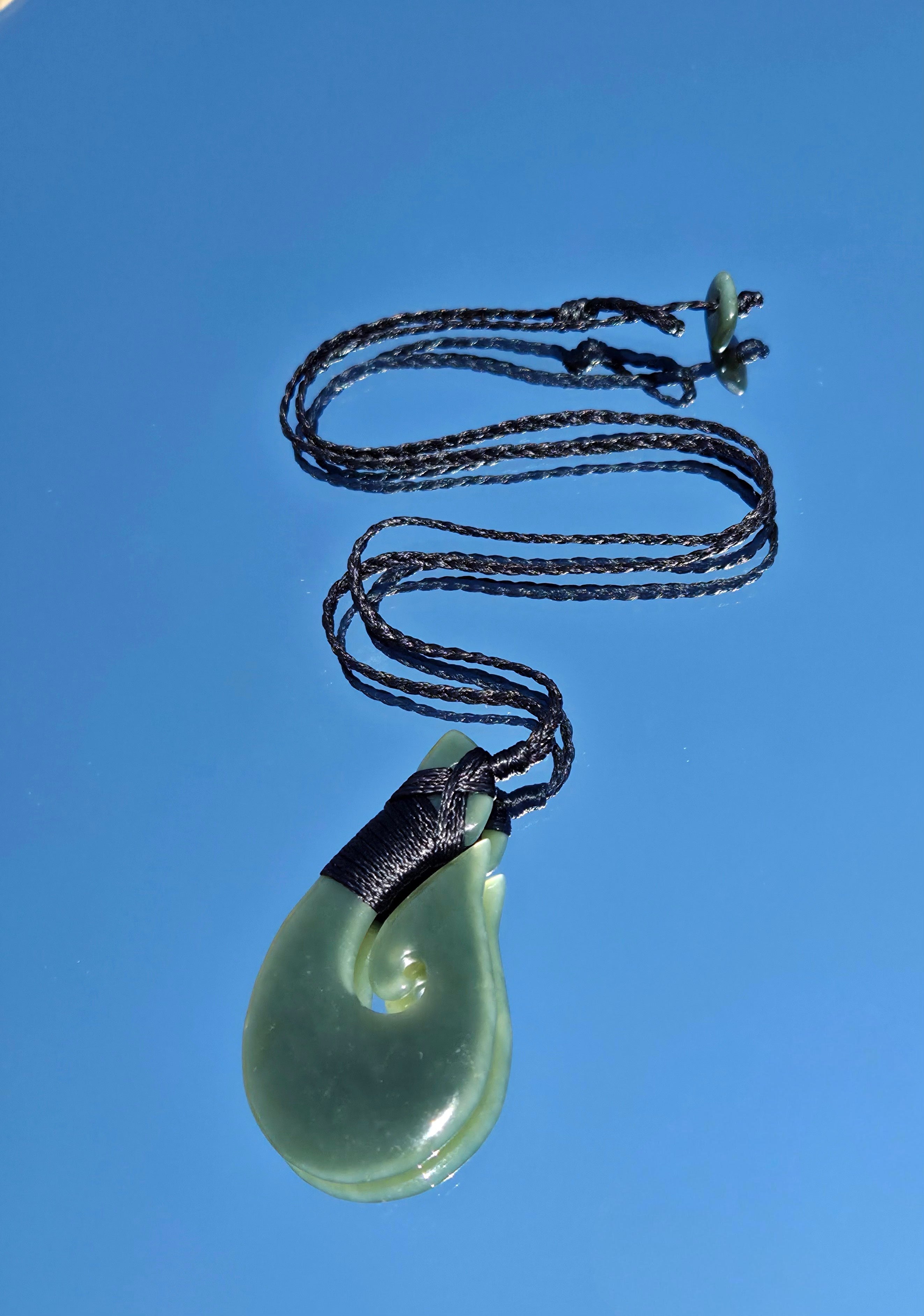 Luna Lovewitch Nephrite Jade - Hook carving necklace