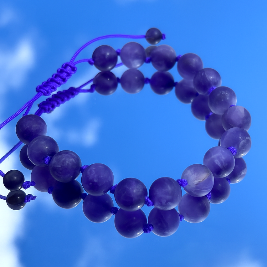 Luna Lovewitch Amethyst 10mm adjustable beaded bracelet