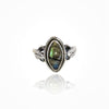 Ashanti Labradorite Leaf Boho sterling silver Ring