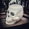 Skull tea light candle oil burner